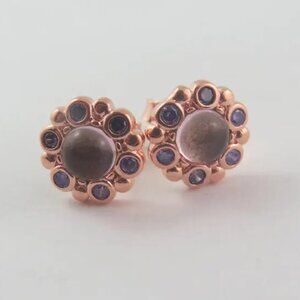 Pandora Heraldic Radiance Stud Earrings – Rose (A19)